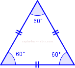 Triangle équilatéral : angles et côtés égaux