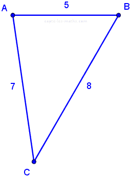 ce triangle est-il rectangle ou pas ?